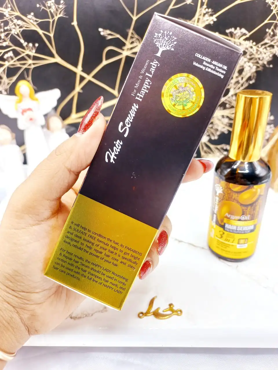 سرم مو آرگان اسلواکی برند هپی لیدی HAPPY LADY کد HL_218 اصلی