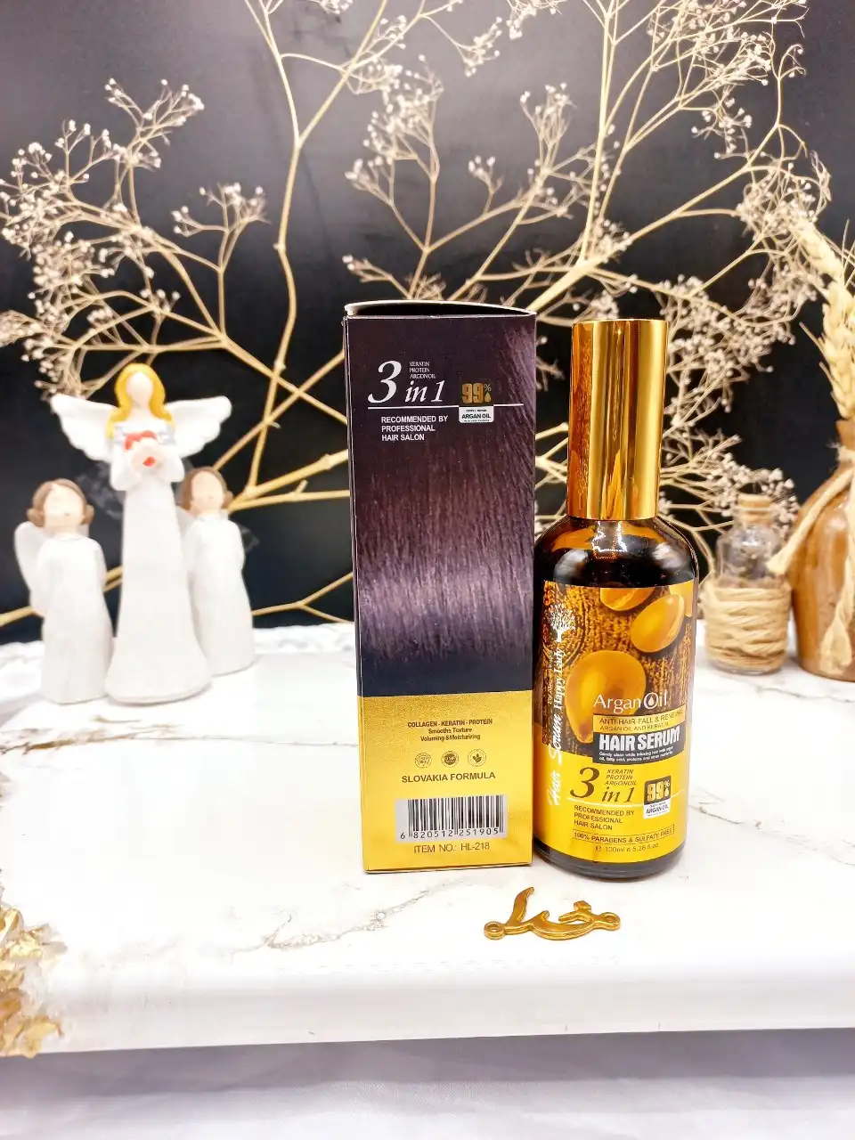 سرم مو آرگان اسلواکی برند هپی لیدی HAPPY LADY کد HL_218 اصلی