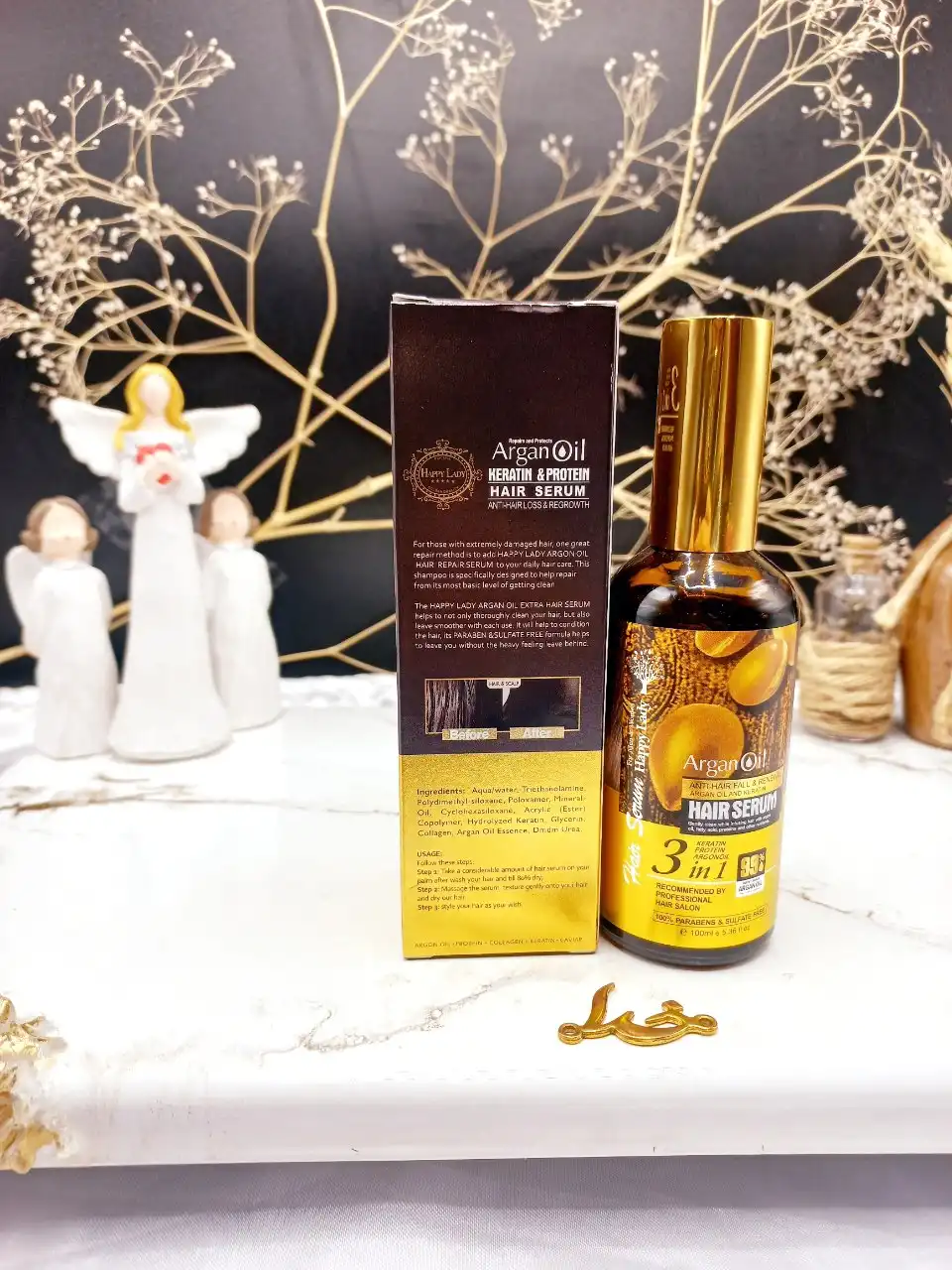 سرم مو آرگان اسلواکی برند هپی لیدی HAPPY LADY کد HL_218 اصلی