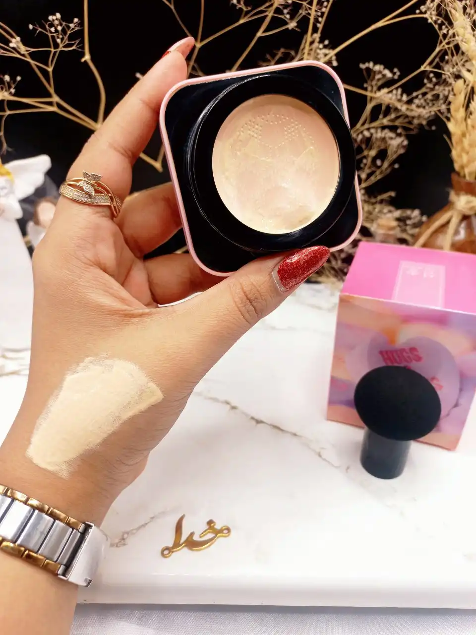 کوشن کارتن صورتی همراه با پد قارچی NEW FACE کد 00516