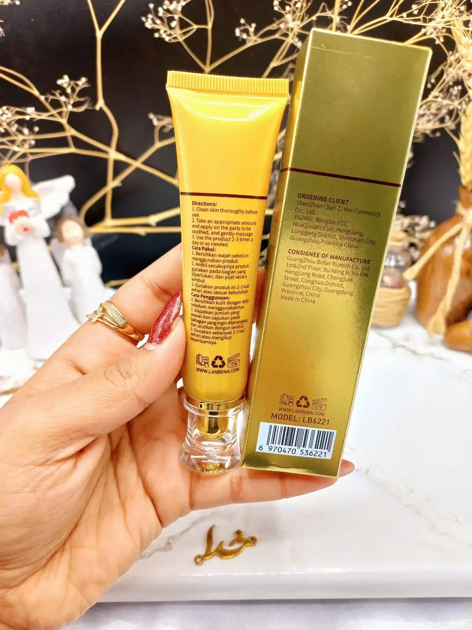 ژل ترمیم کننده جای حوش و آکنه اسکار برند لانبنا LANBENA کد LB6221