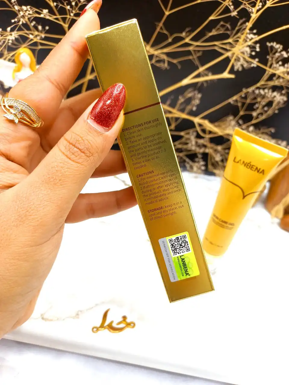 ژل ترمیم کننده جای حوش و آکنه اسکار برند لانبنا LANBENA کد LB6221