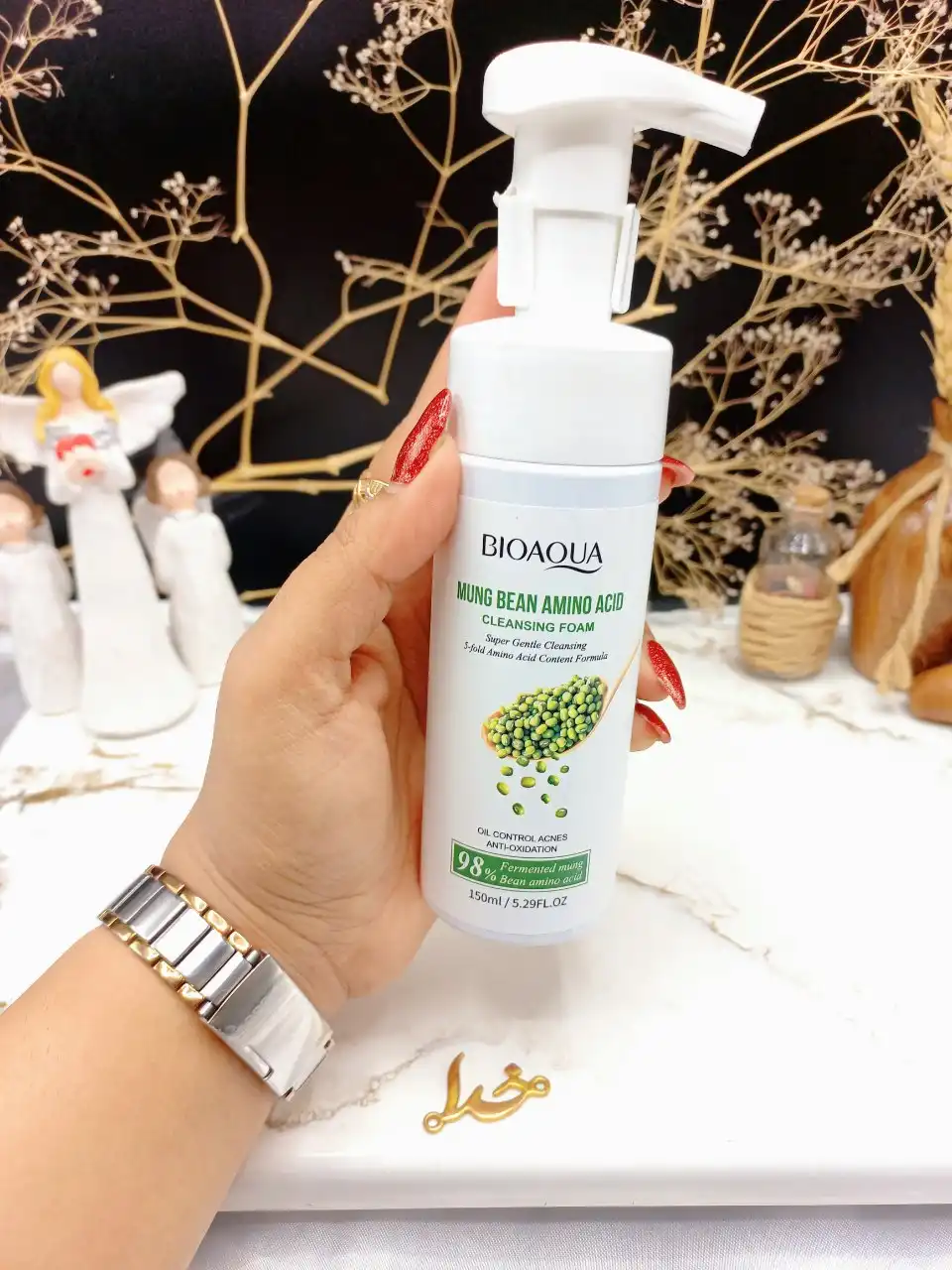 فوم شستشو براش دار صورت پمپی کنترل چربی و ضد آکنه ماش و آمینو اسید برند بیوآکوا BIOAQUAکد BQY93993