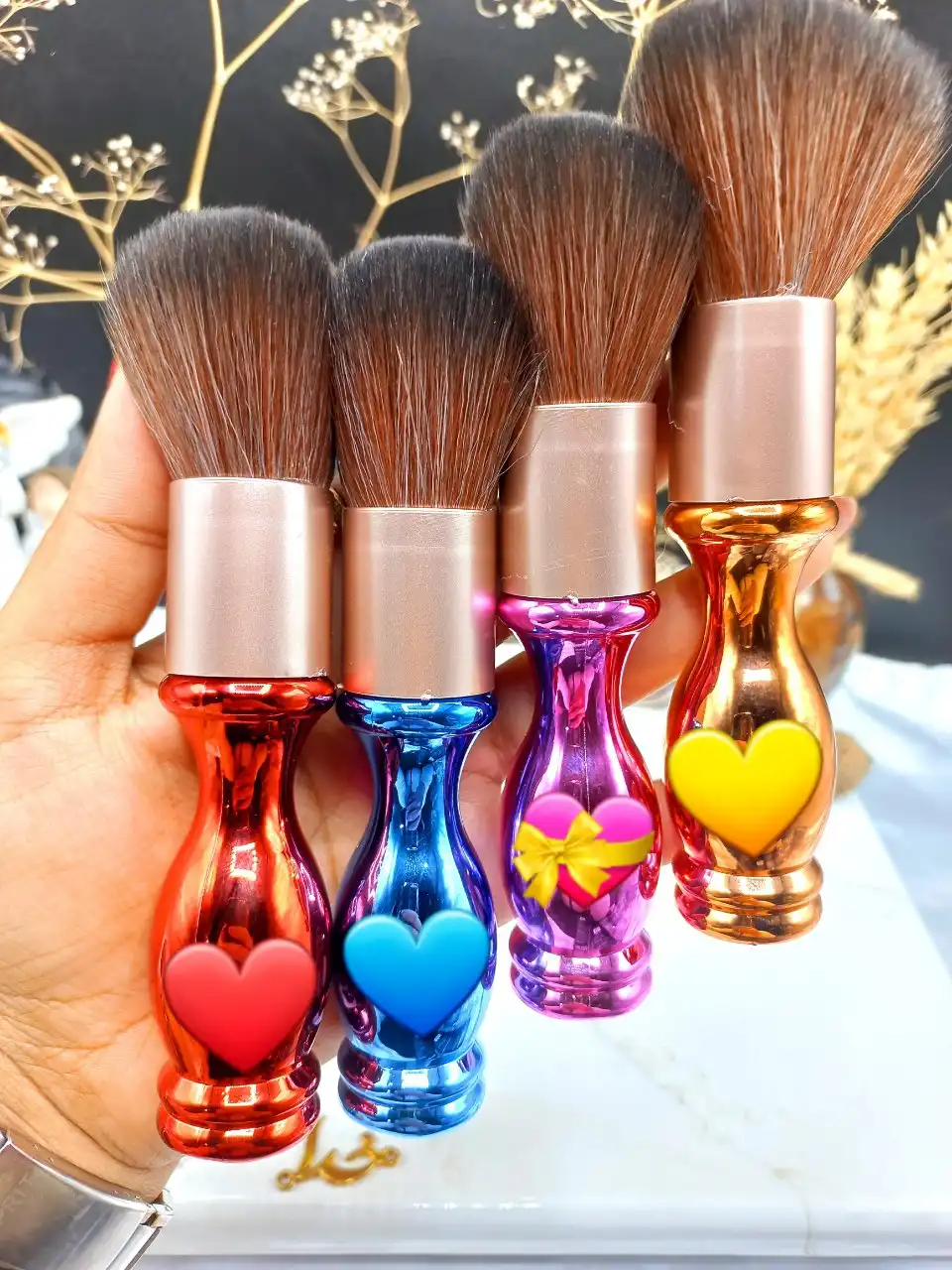 براش پودر فیکس حرفه ای طرح گلدونی برند CHARMINGPOSE کد X_IN_509