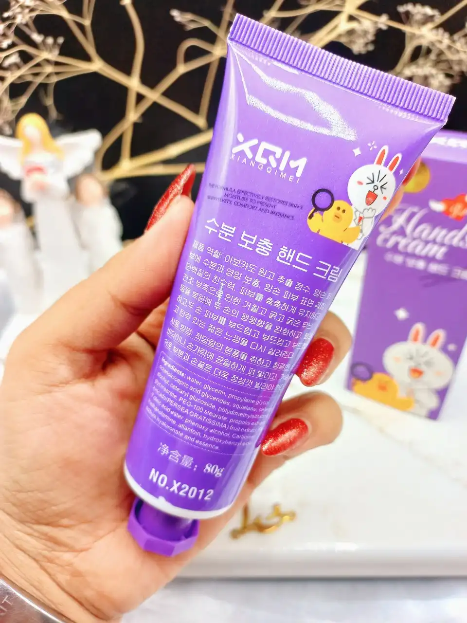 کرم آبرسان دست طرح خرگوش و اردک خوشبو میشا XQM کد X2012