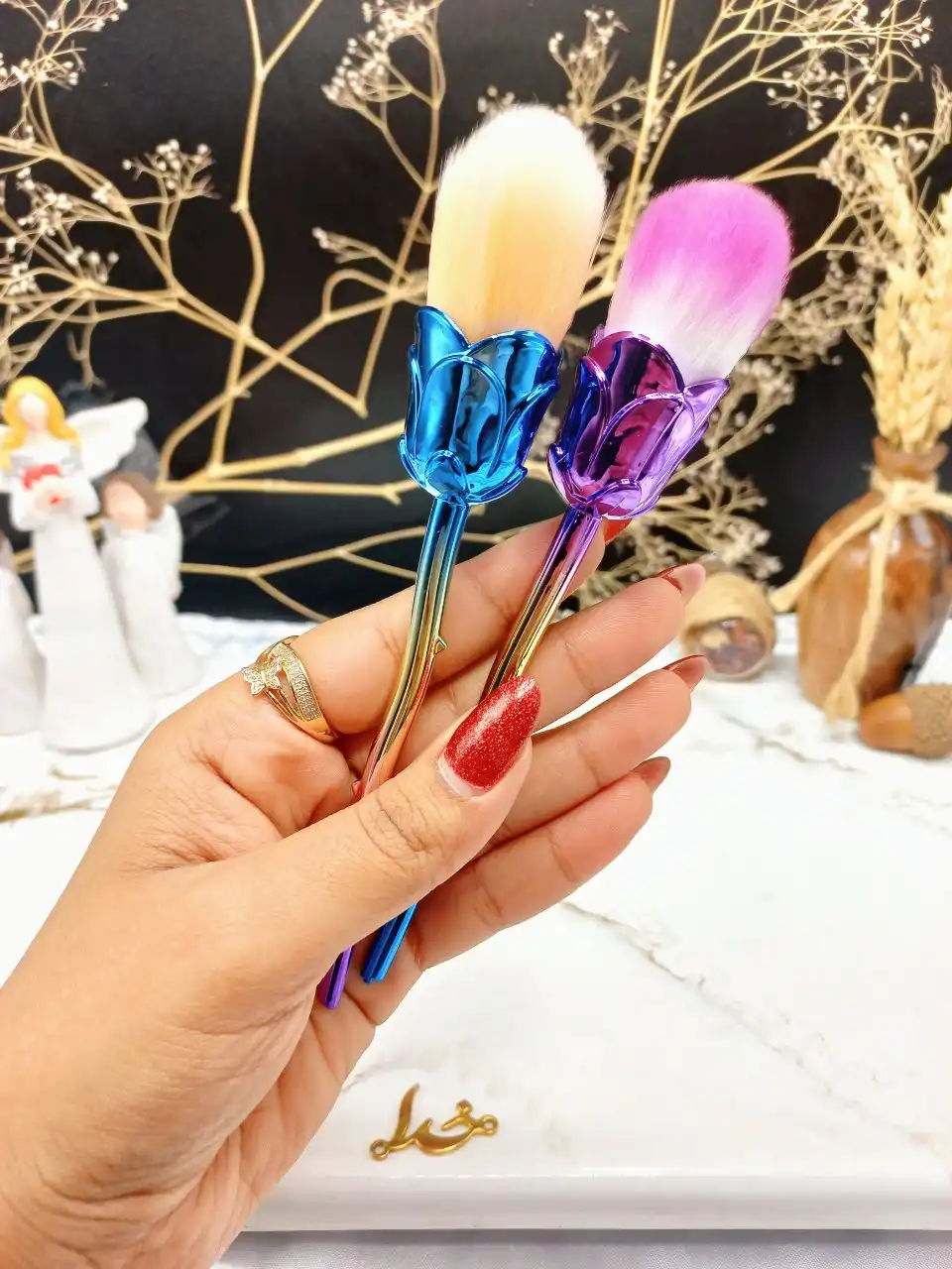 براش حرفه ای آرایشی طرح گل