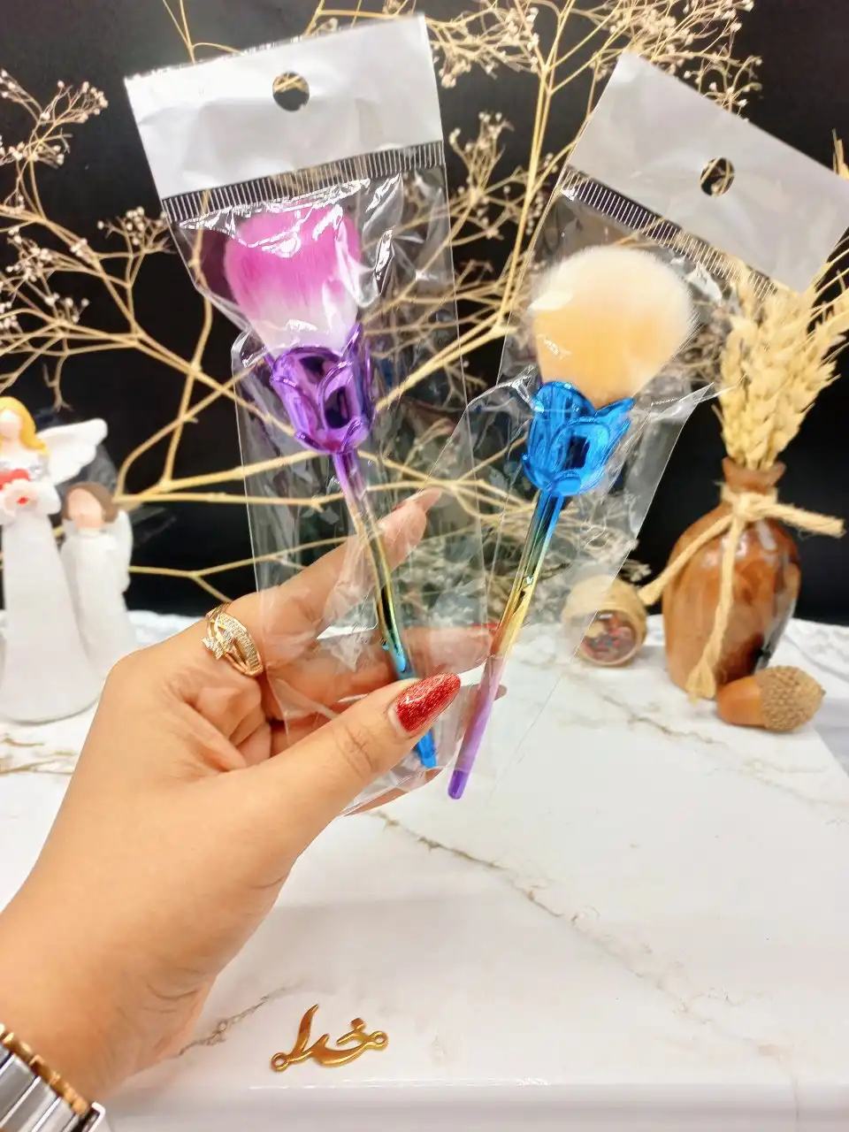 براش حرفه ای آرایشی طرح گل