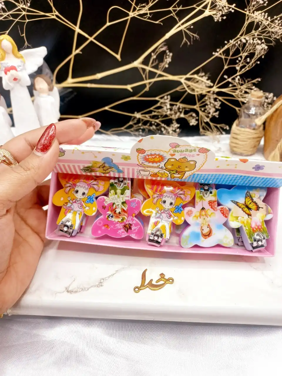 ناخن گیر دخترانه طرح عروسکی کد 007