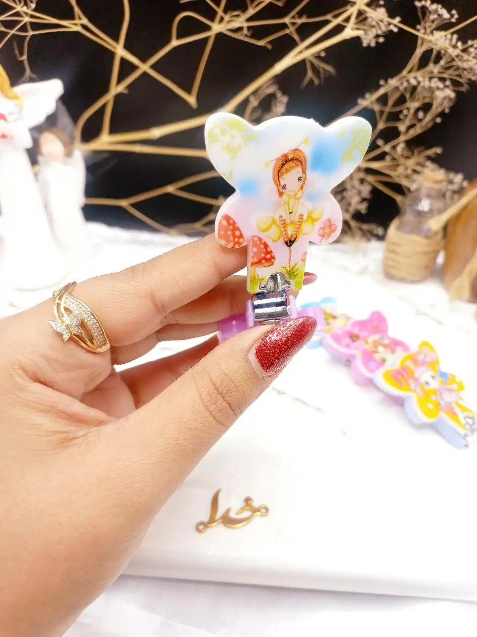 ناخن گیر دخترانه طرح عروسکی کد 007