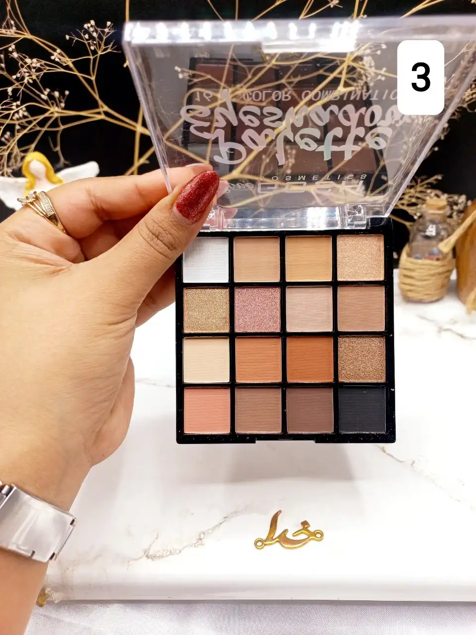 پالت سایه 16 رنگ برند لاو گاش LOVE GOSH کد 8097