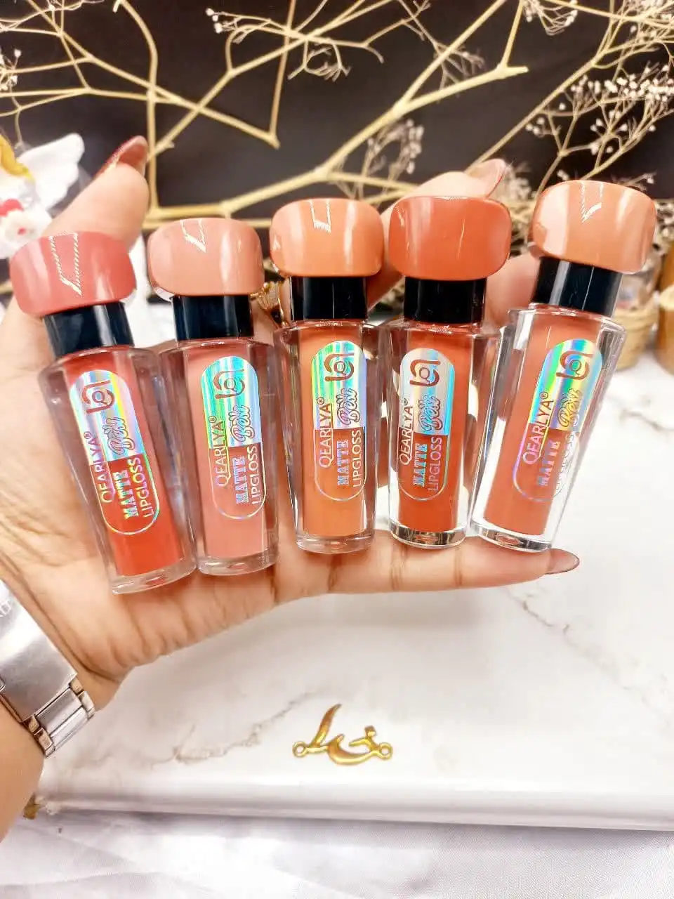پک 9 رنگ رژ مایع برند QEARLYA کد QE7109_F اماراتی کیفیت عالی