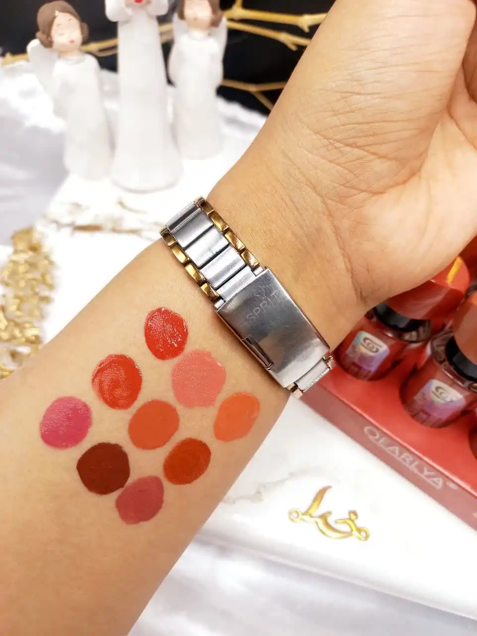 پک 9 رنگ رژ مایع برند QEARLYA کد QE7109_F اماراتی کیفیت عالی