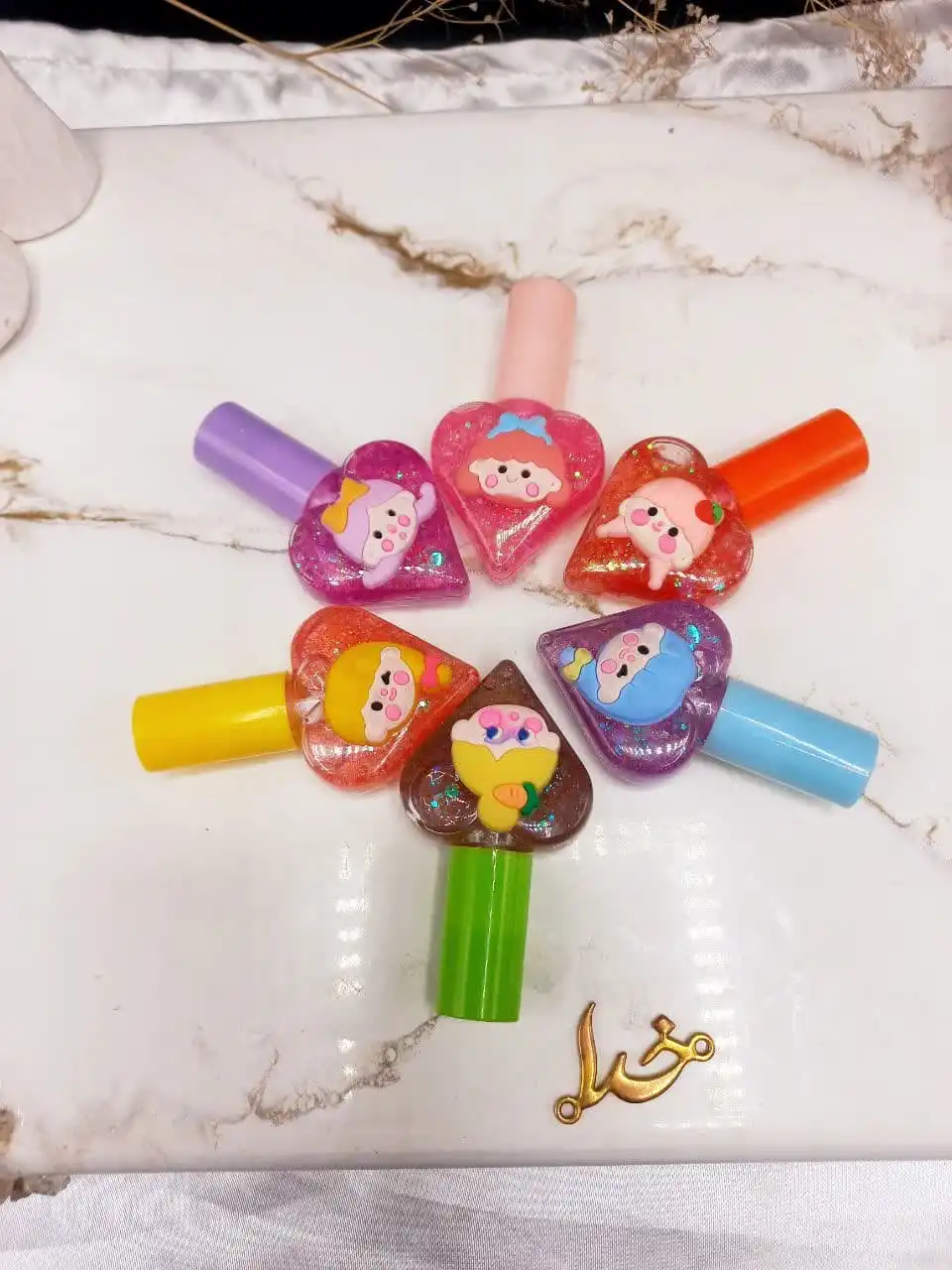 برق لب طرح پری دریایی کد moc115 طرح دوم