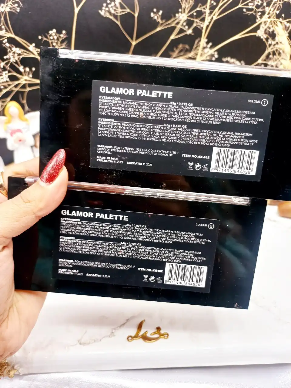 پالت همه کاره 16 رنگ برند GLAMOR PALETTE کد CE482