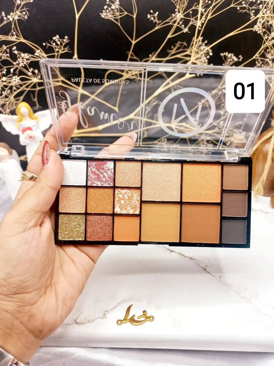 پالت همه کاره 16 رنگ برند GLAMOR PALETTE کد CE482