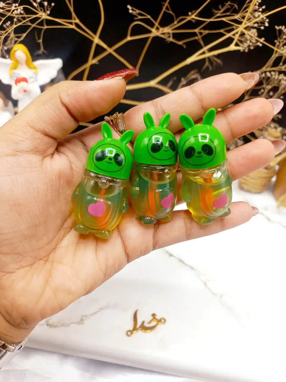 برق لب طرح پاندا سبز برند WARDA BEAUTY کد WB_2242211