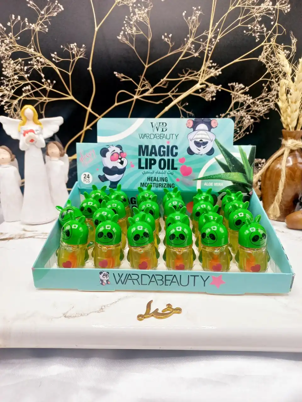 برق لب طرح پاندا سبز برند WARDA BEAUTY کد WB_2242211