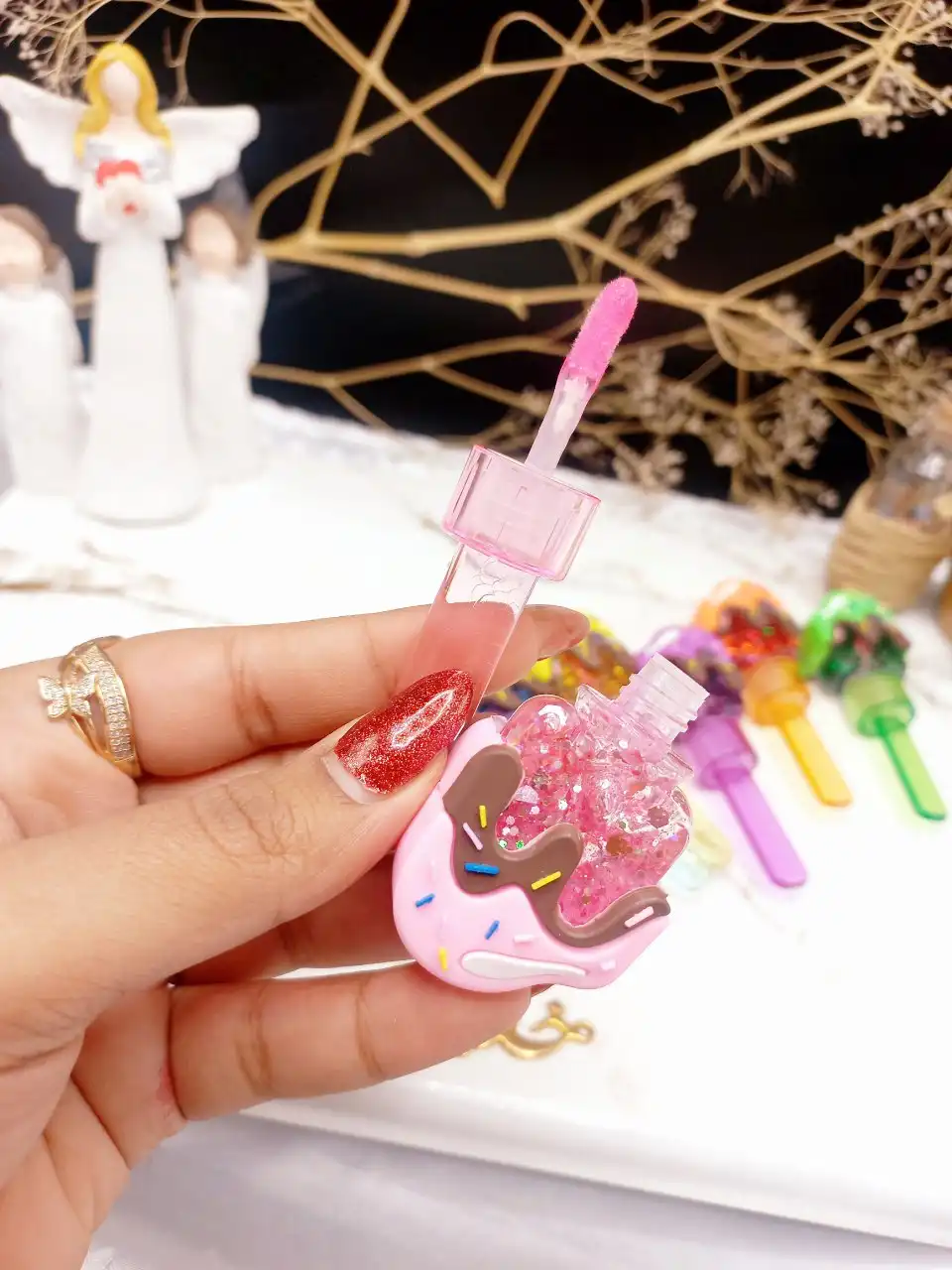 برق لب طرح بستنی شکلاتی برند میس بیوتی Miss Betty کد L1030