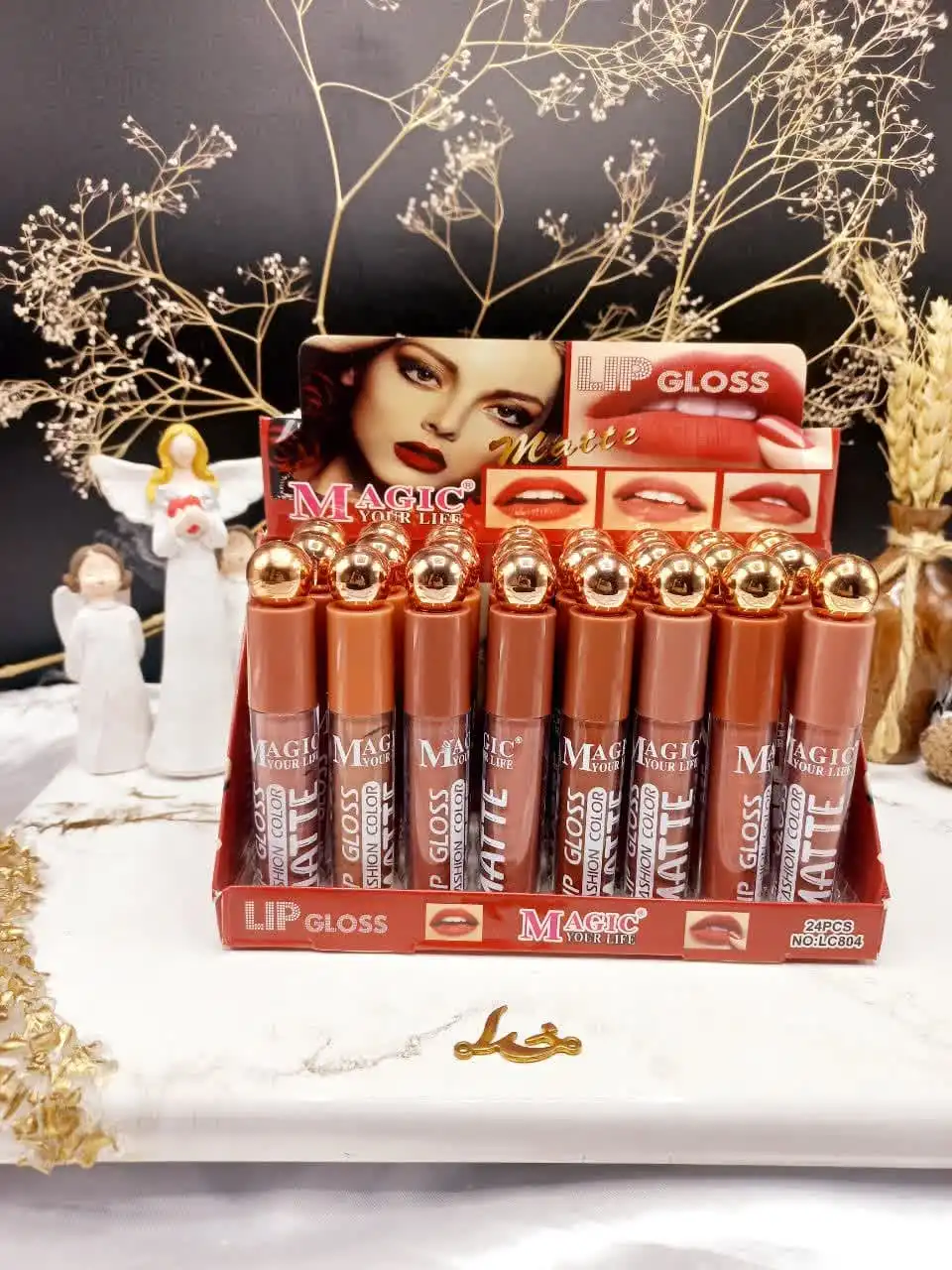 پک رژ مایع 8 عددی برند مجیک MAGIC کد LC804