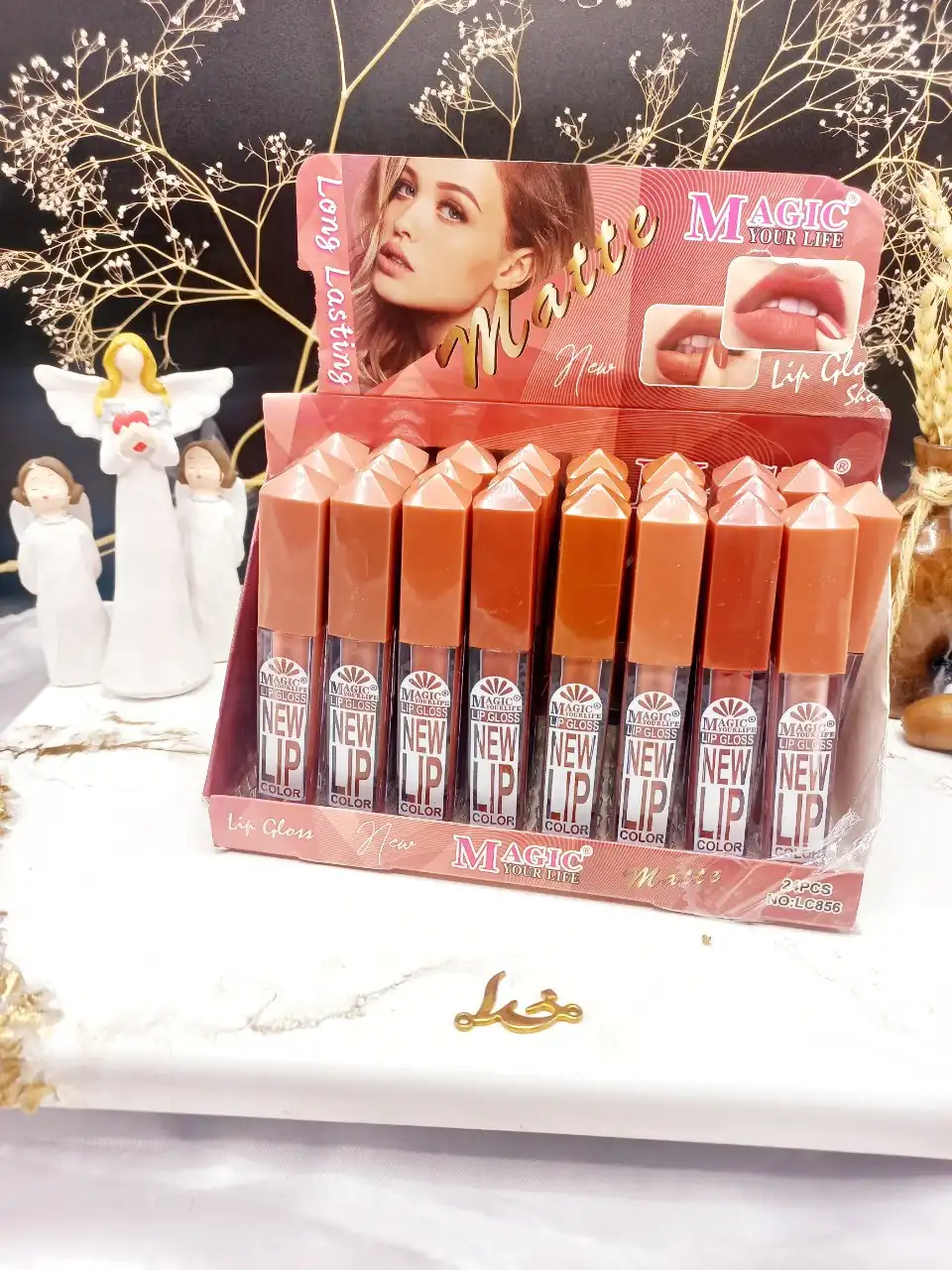 پک رژ مایع مات 8 عددی برند مجیک MAGIC کد LC856