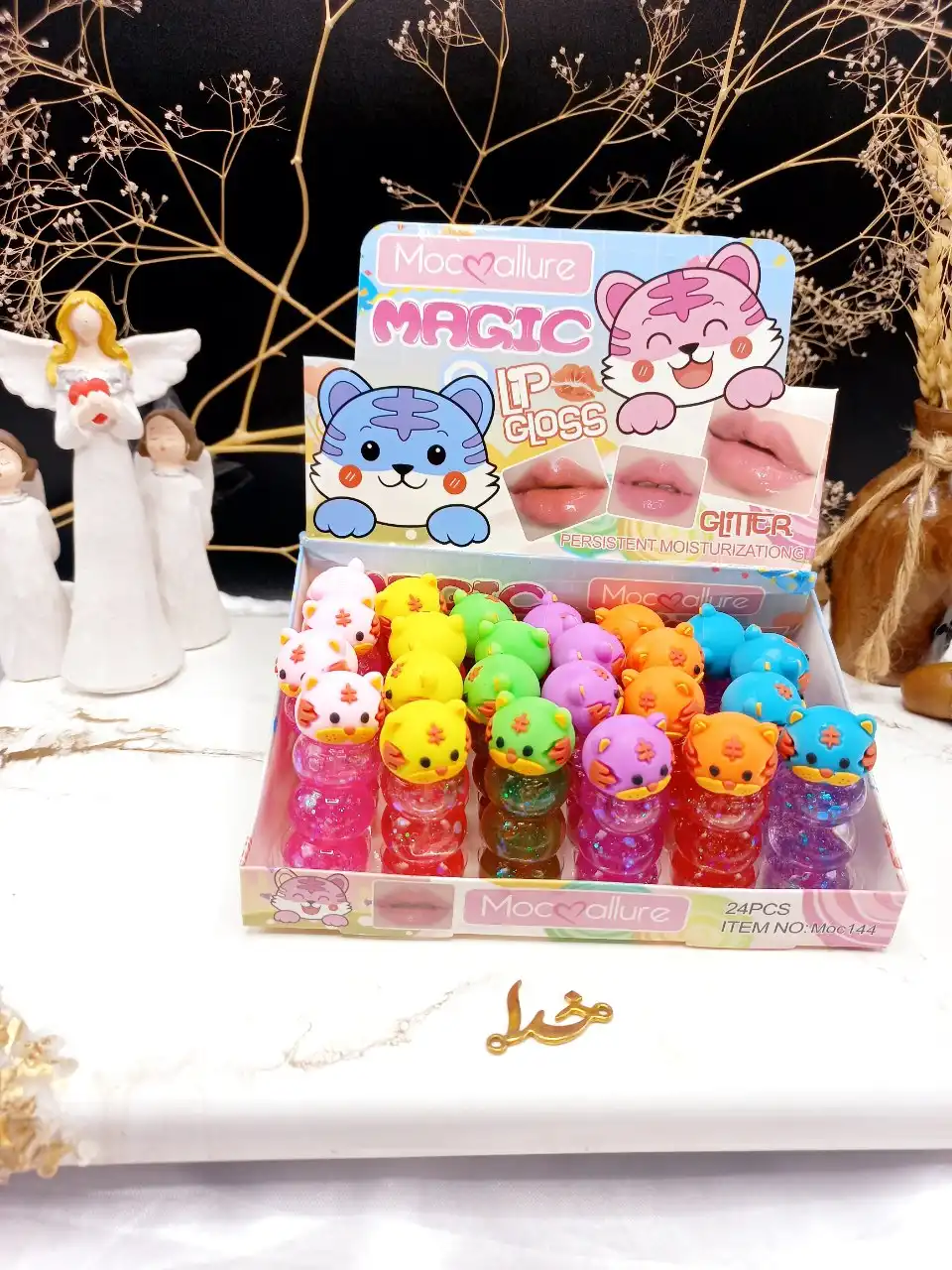 برق لب فانتزی طرح ببر برند موکالر Mocallure کد Moc144