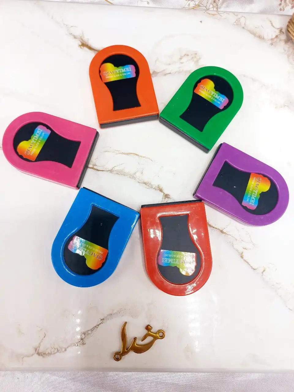 پک 6 عددی گچ موی سکه ای برند QIAOYIMEI کد 8010