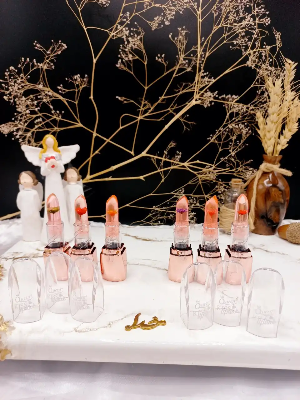 بالم لب حرارتی  گل دار برند کوین Queen کد CB8002