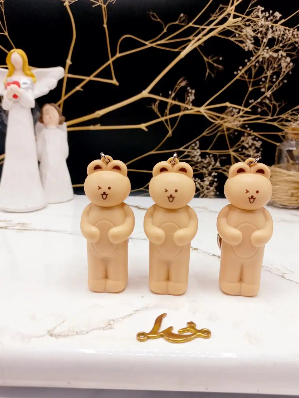 پک 3عددی رژ لب و جاکلیدی طرح خرس خندان B