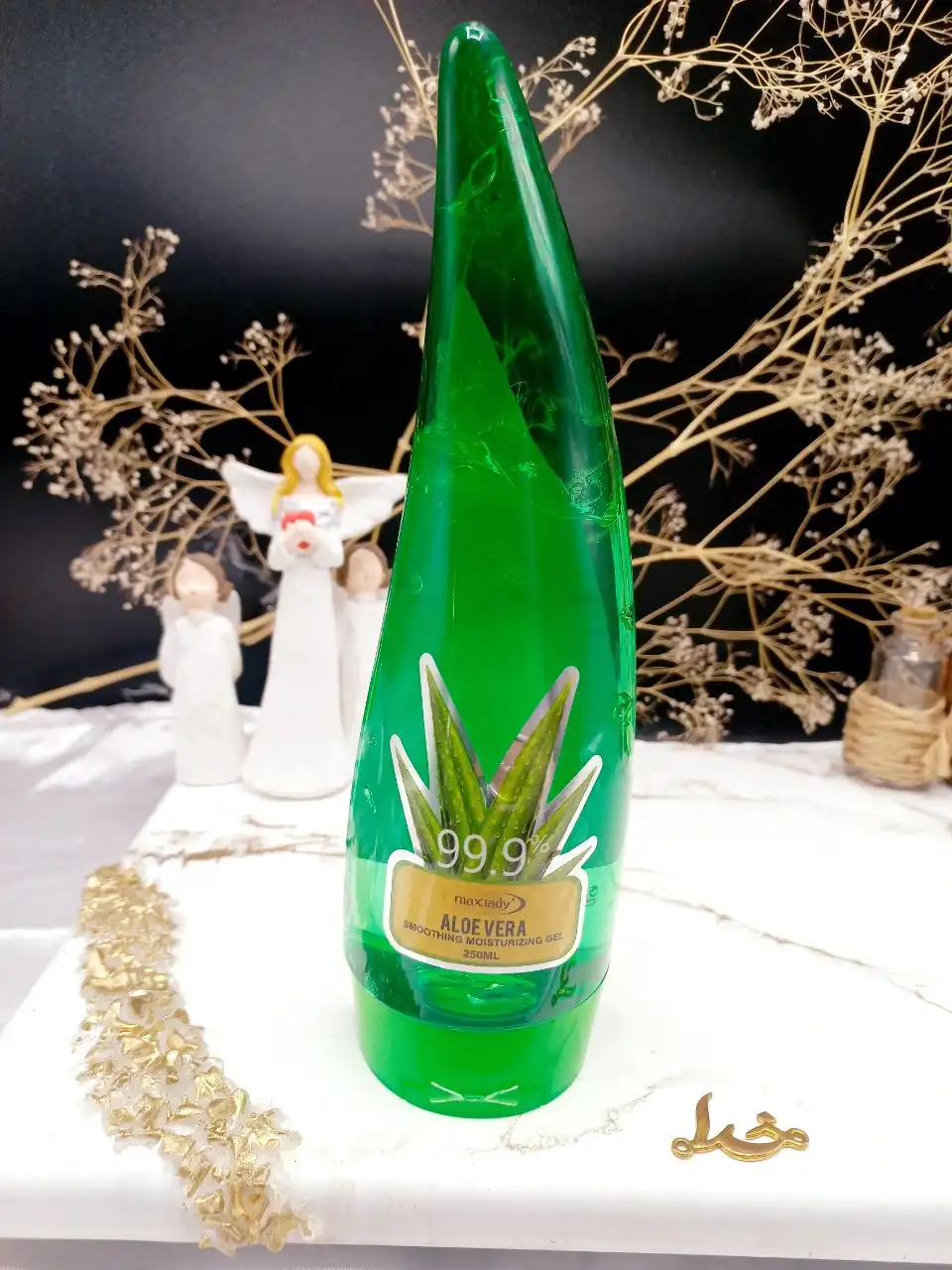 ژل آلوئه ورا شاخکی آبرسان پوست 99درصد برند مکس لیدی Max lady کد MX_2424