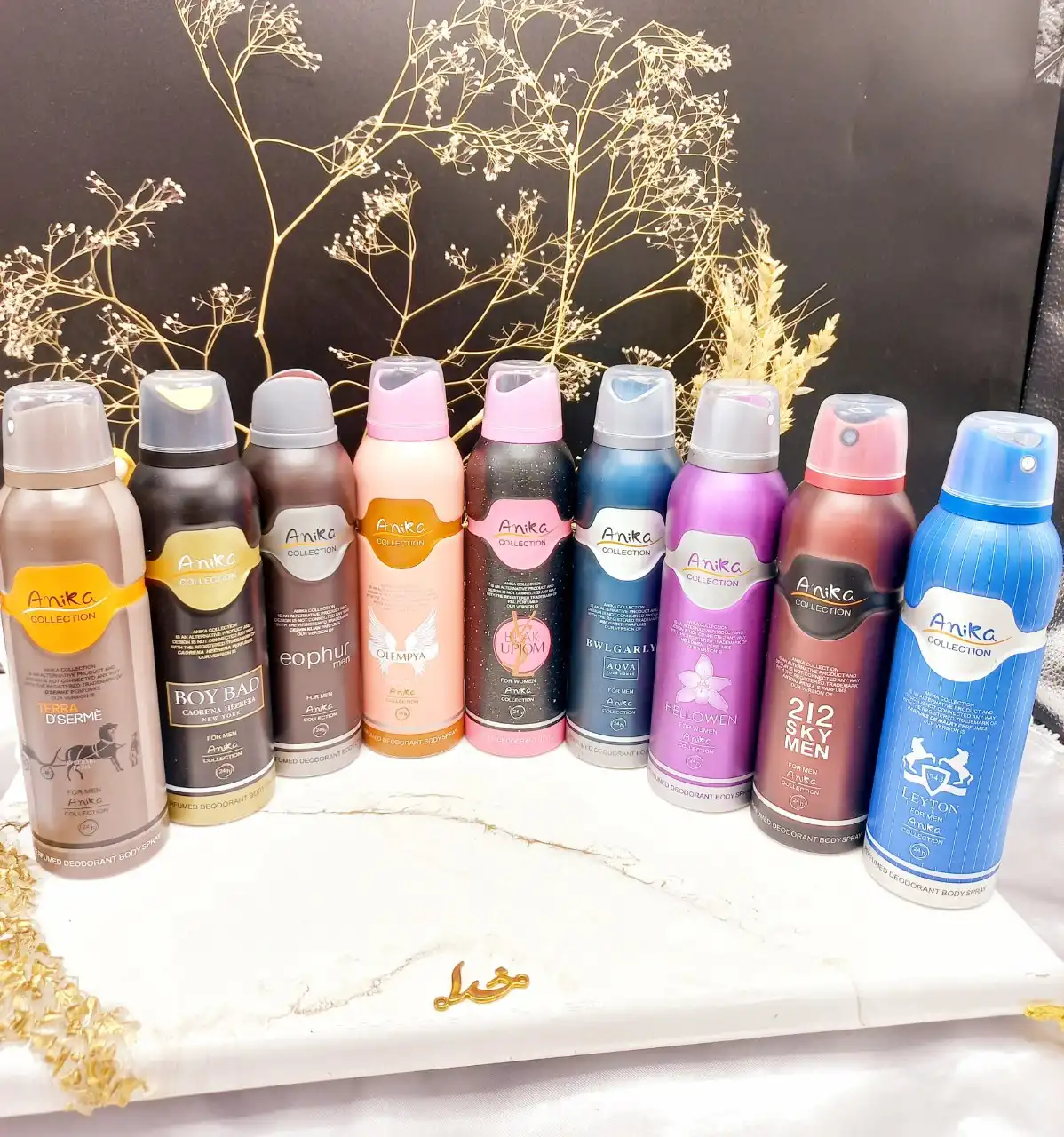 اسپری بدن زنانه رایحه OLEMPYA برند آنیکا Anika کد 5420