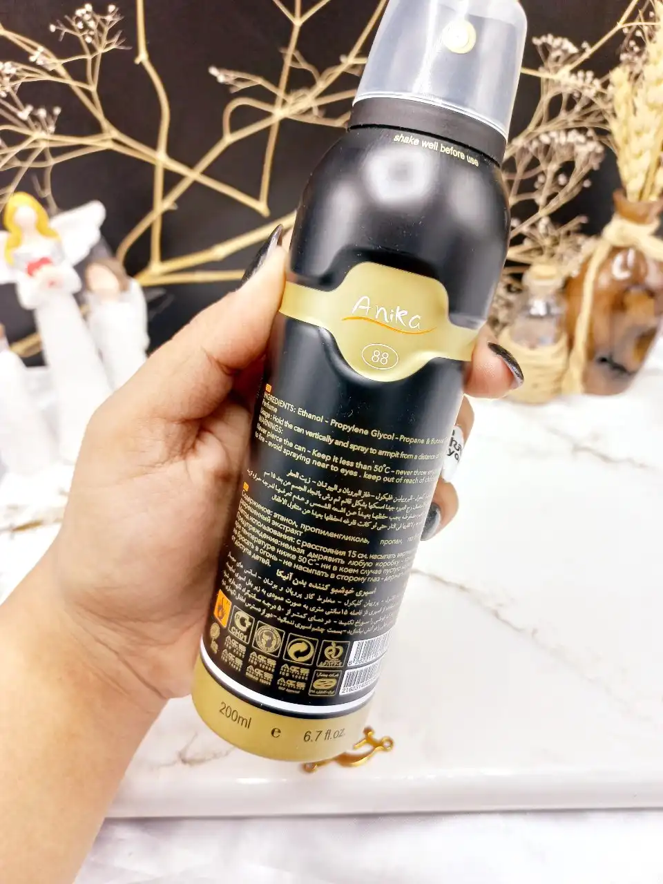 اسپری خوشبو کننده بدن مردانه Boy Bad برند آنیکا Anika کد 5307