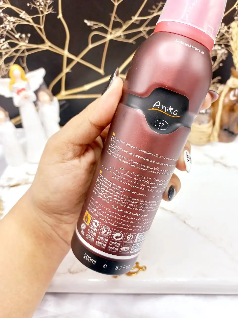 اسپری خوشبو کننده بدن مردانه Sky 212 برند آنیکا Anika کد 1347