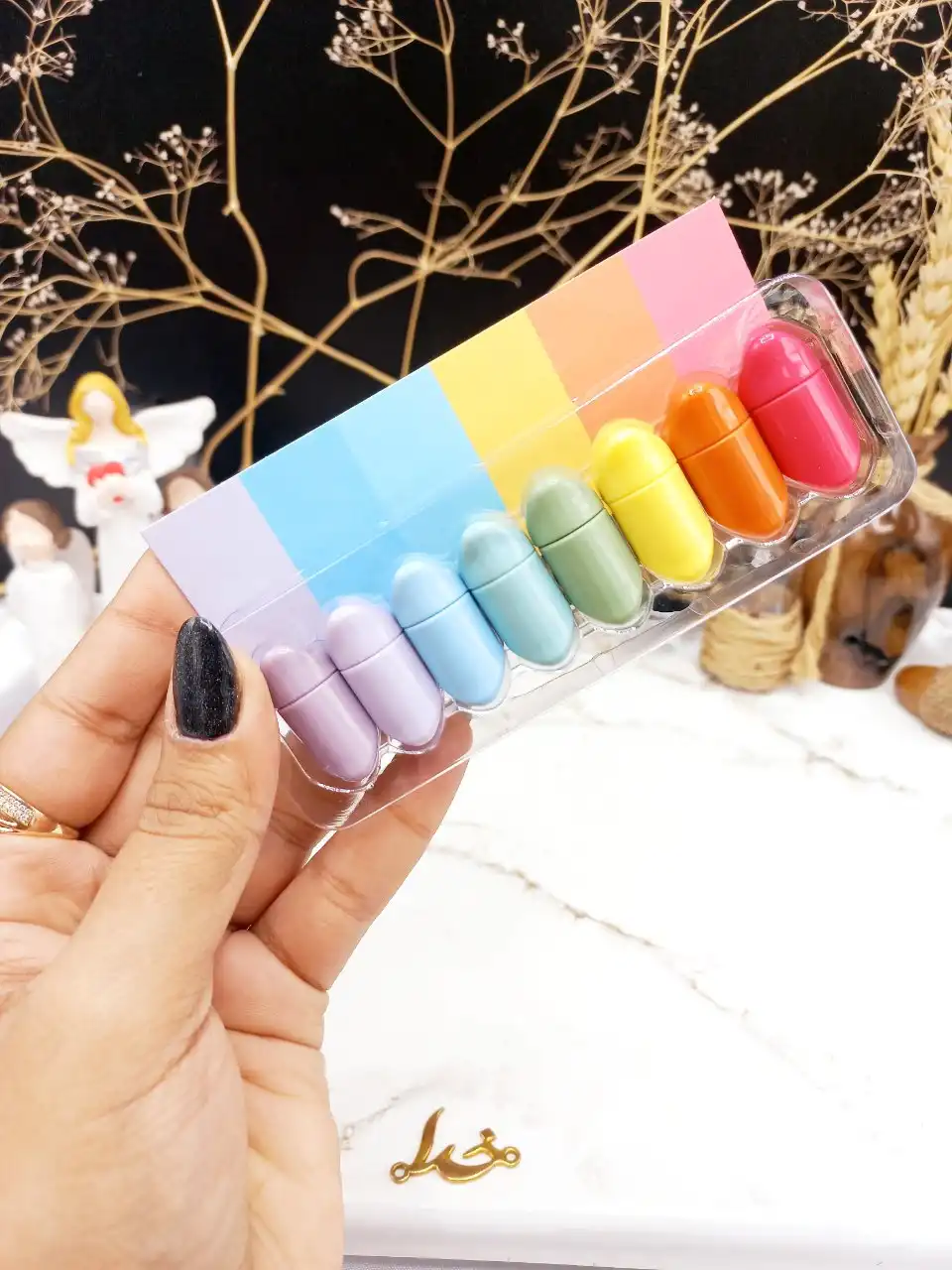 پک رژ جامد فانتزی کوچولو رنگی 8 عددی کد 1731