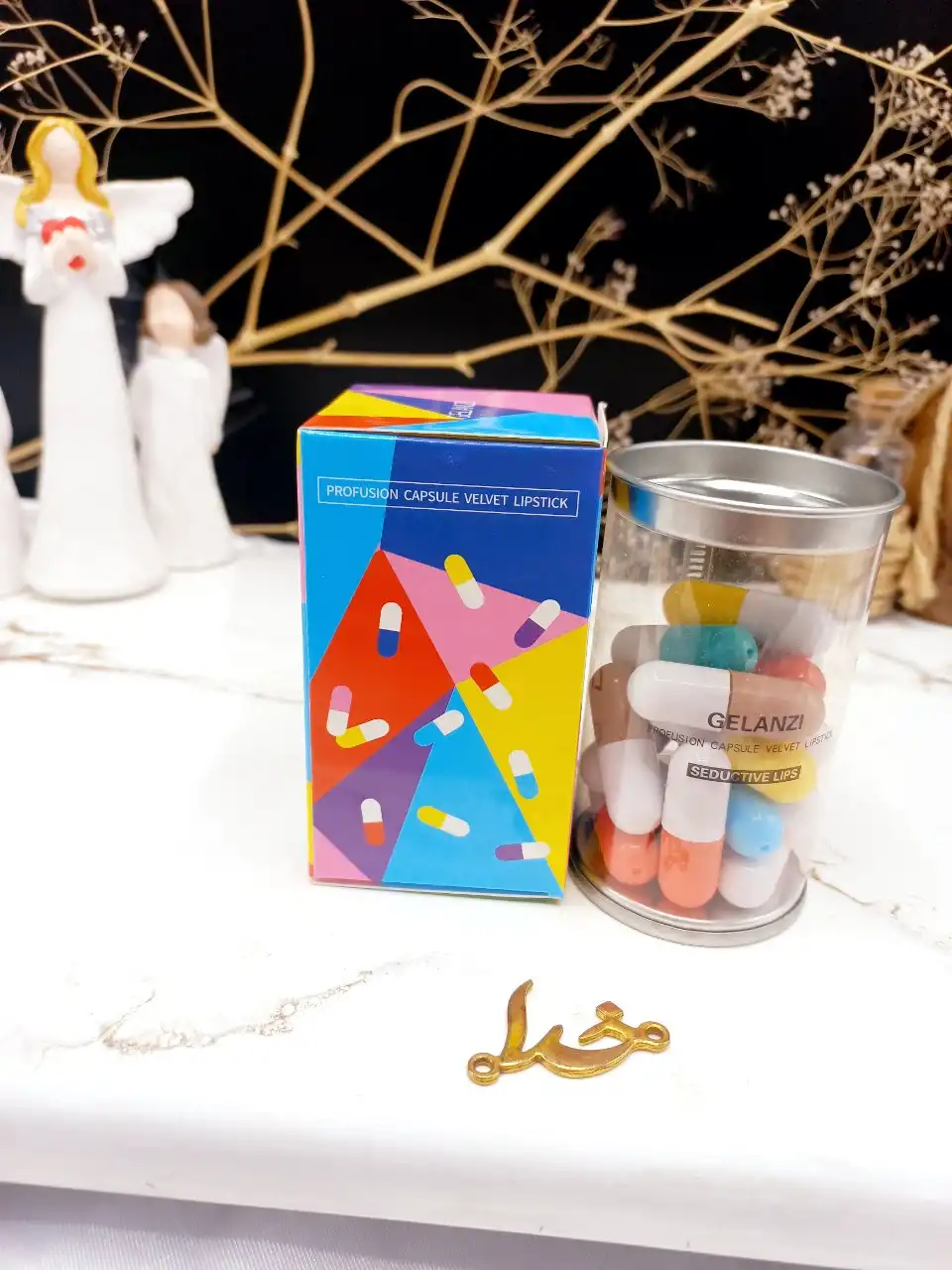 پک 16 رنگ رژ جامد کپسولی فانتزی کد 7823