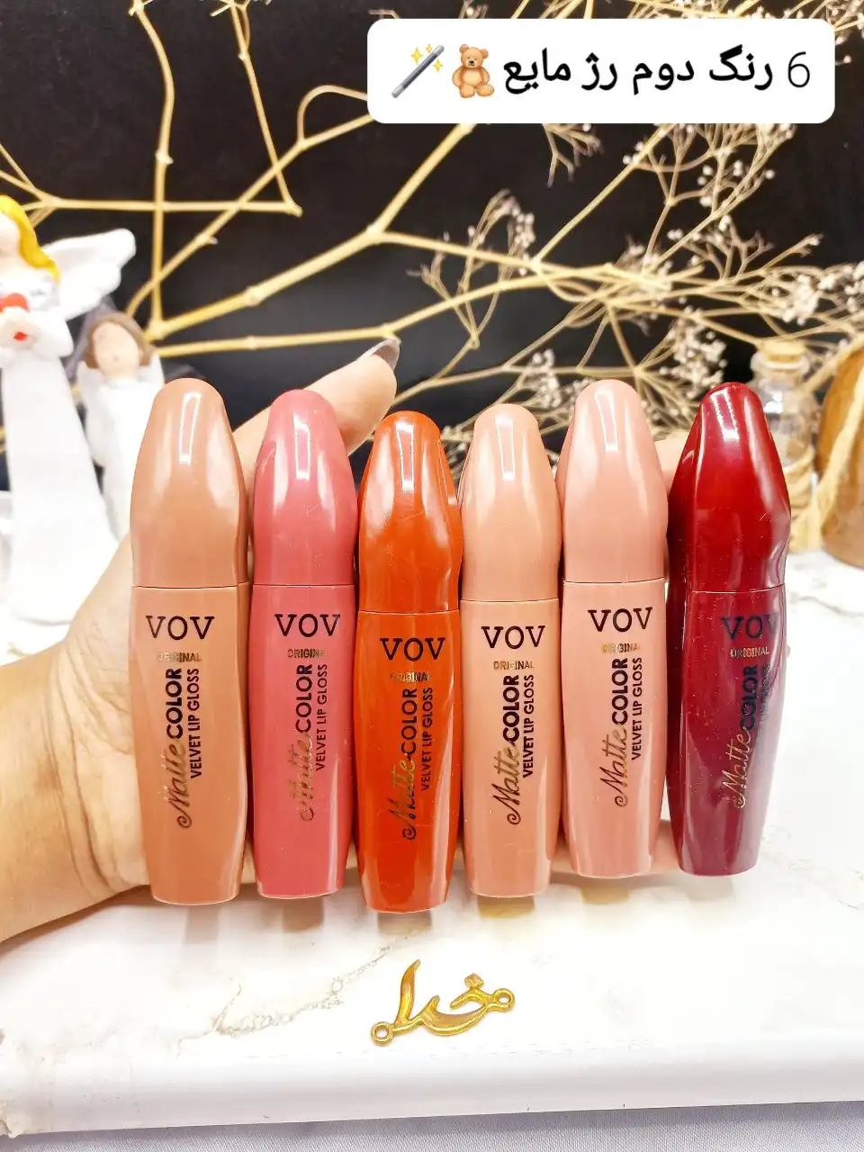 پک رژ مایع مات 6 تایی VOV کد 6262