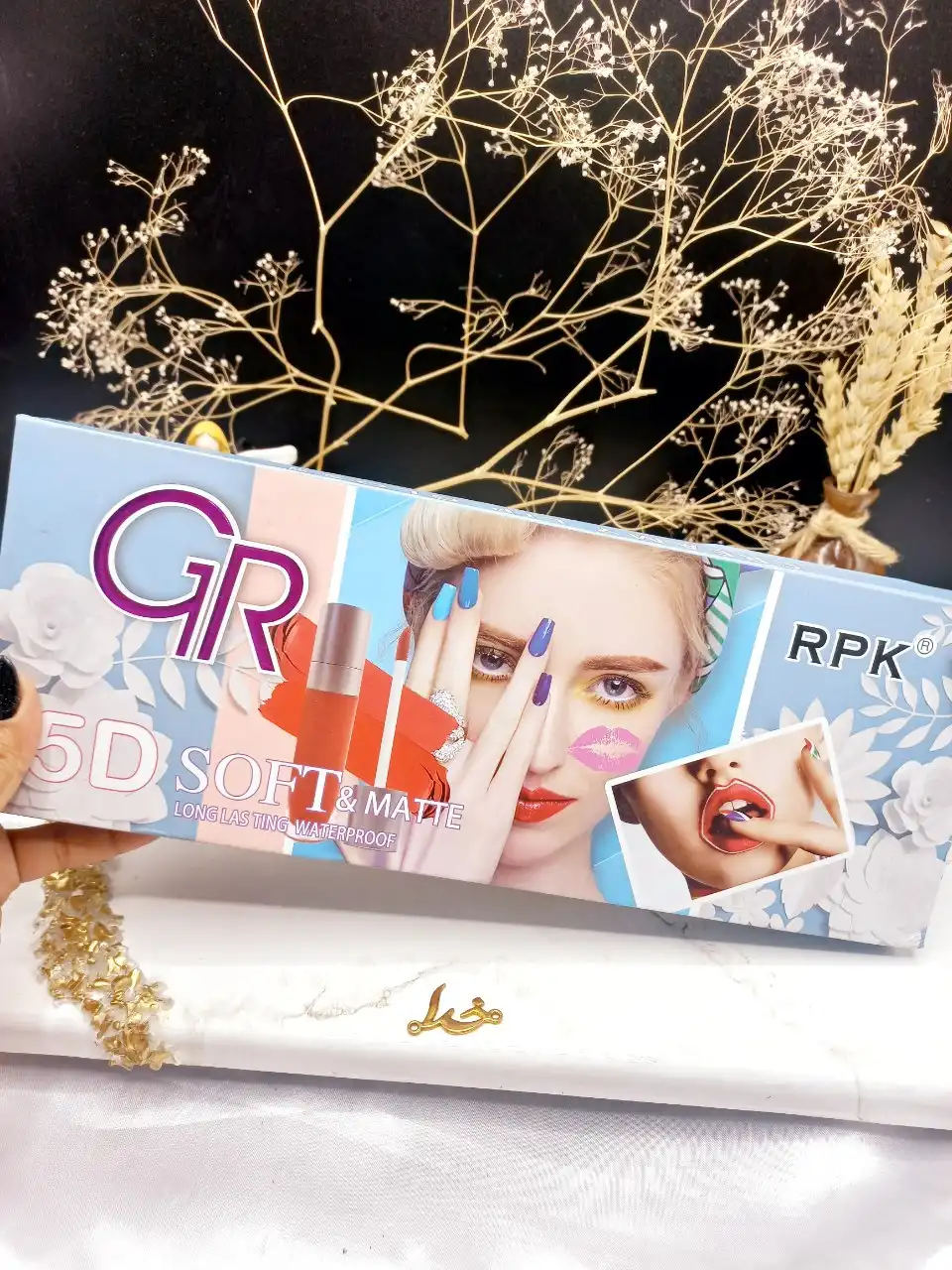 پک رژ لب مایع 12 تایی مات گلدن رز