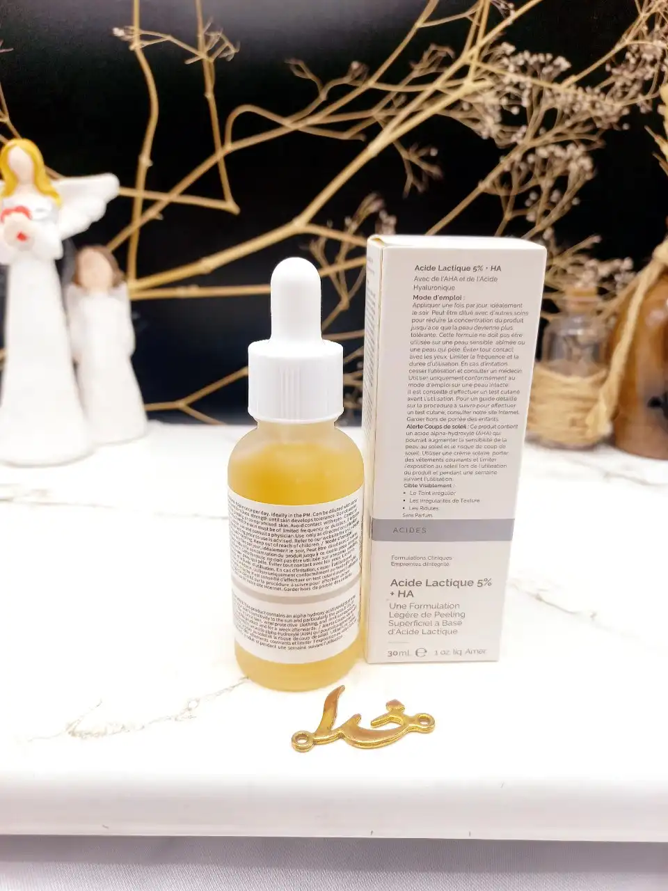 سرم جوانساز و آبرسان پوست لاکتیک اسید 5 درصد اوردینری Lactic Acid 5%+HA ordinary