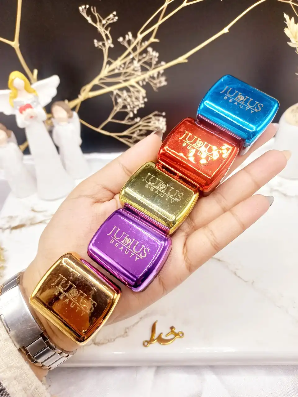 مداد تراش دو قلو رنگی JULLUS