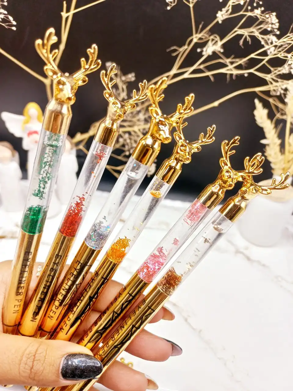 خط چشم ماژیکی ضد آب طرح گوزنی آکواریومی کد K815