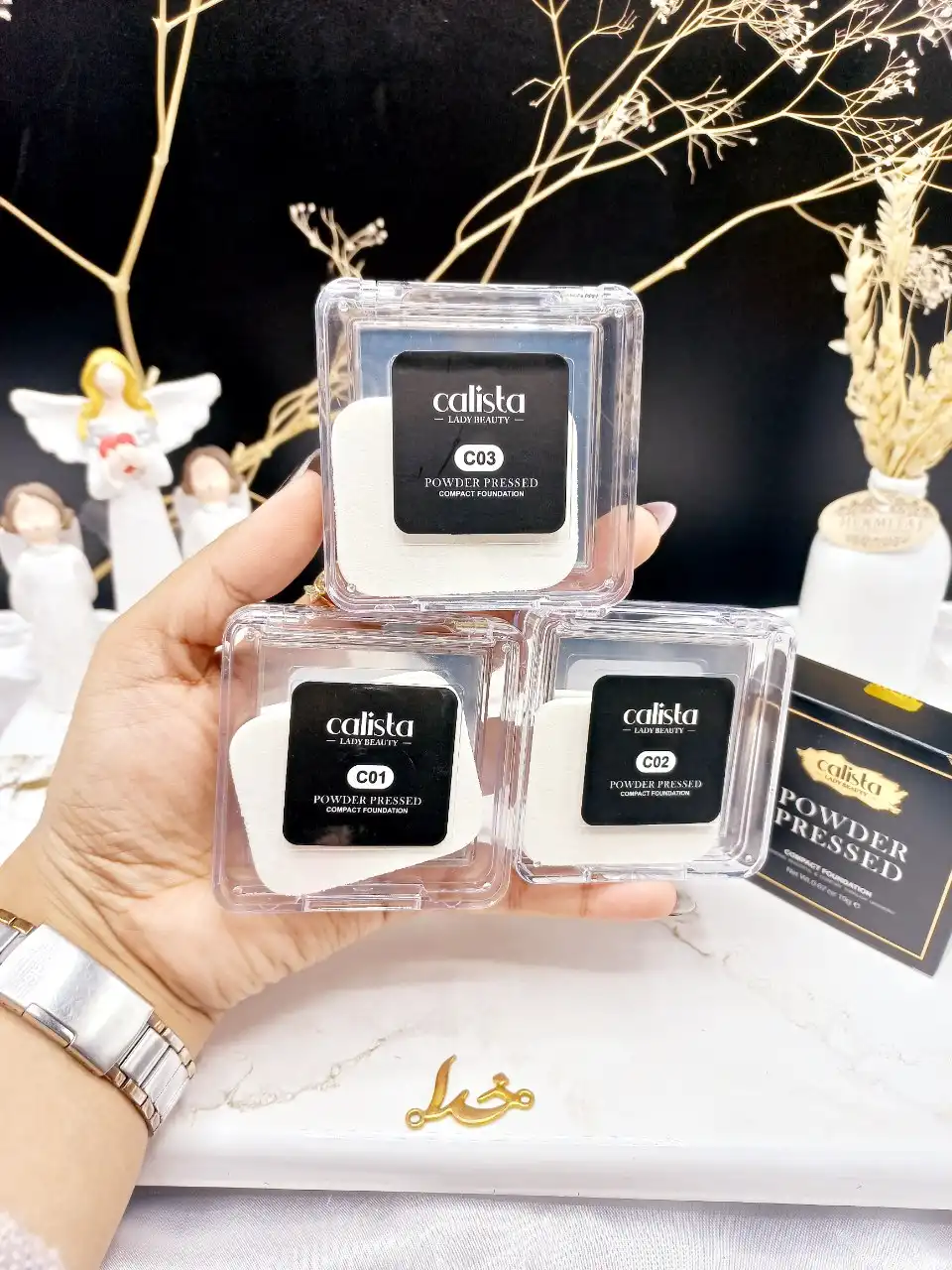 پنکک مخملی برند کالیستا Calista کد PD1108C