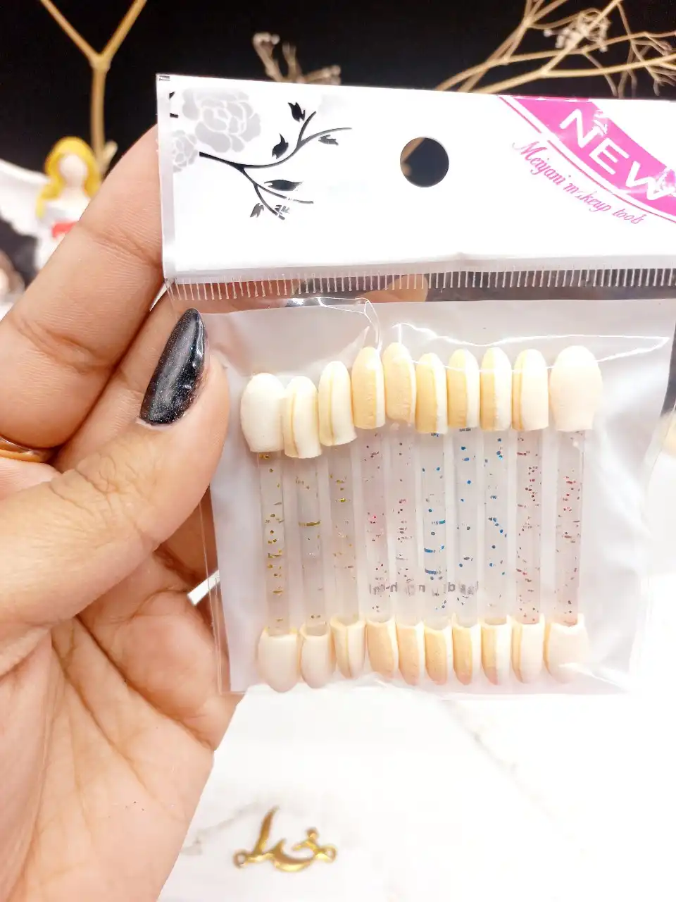 پک 10 تایی براش پد دار سایه Meiyani makeup tools