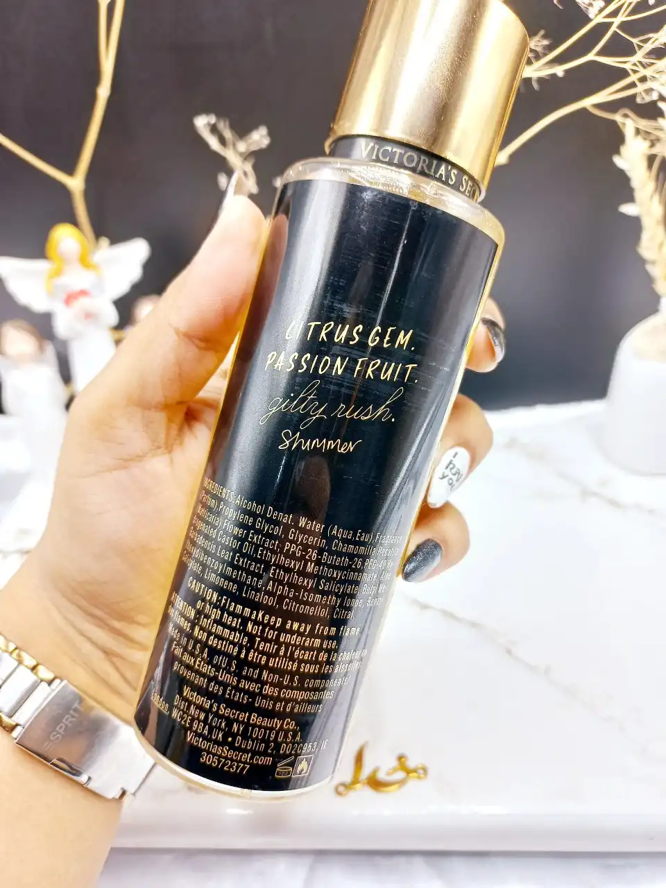 بادی اسپلش 250 ml شاین دار ویکتوریا سکرت مدل GOLD اورجینال