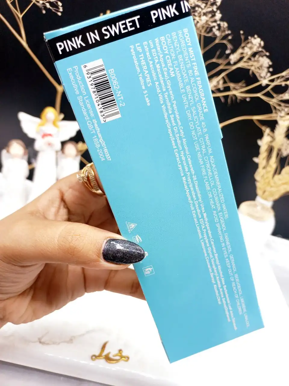 ست ادکلن و لوسیون بدن خالخالی PINK IN SWEET کد B0062_NT_2