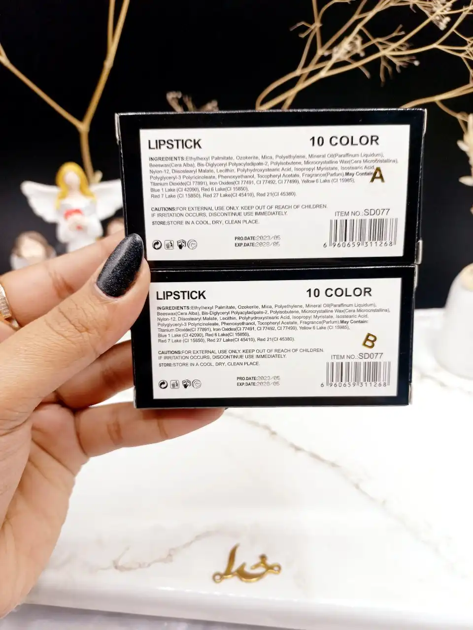 پالت رژ لب 10 رنگ دوسه doucce کد SD 077