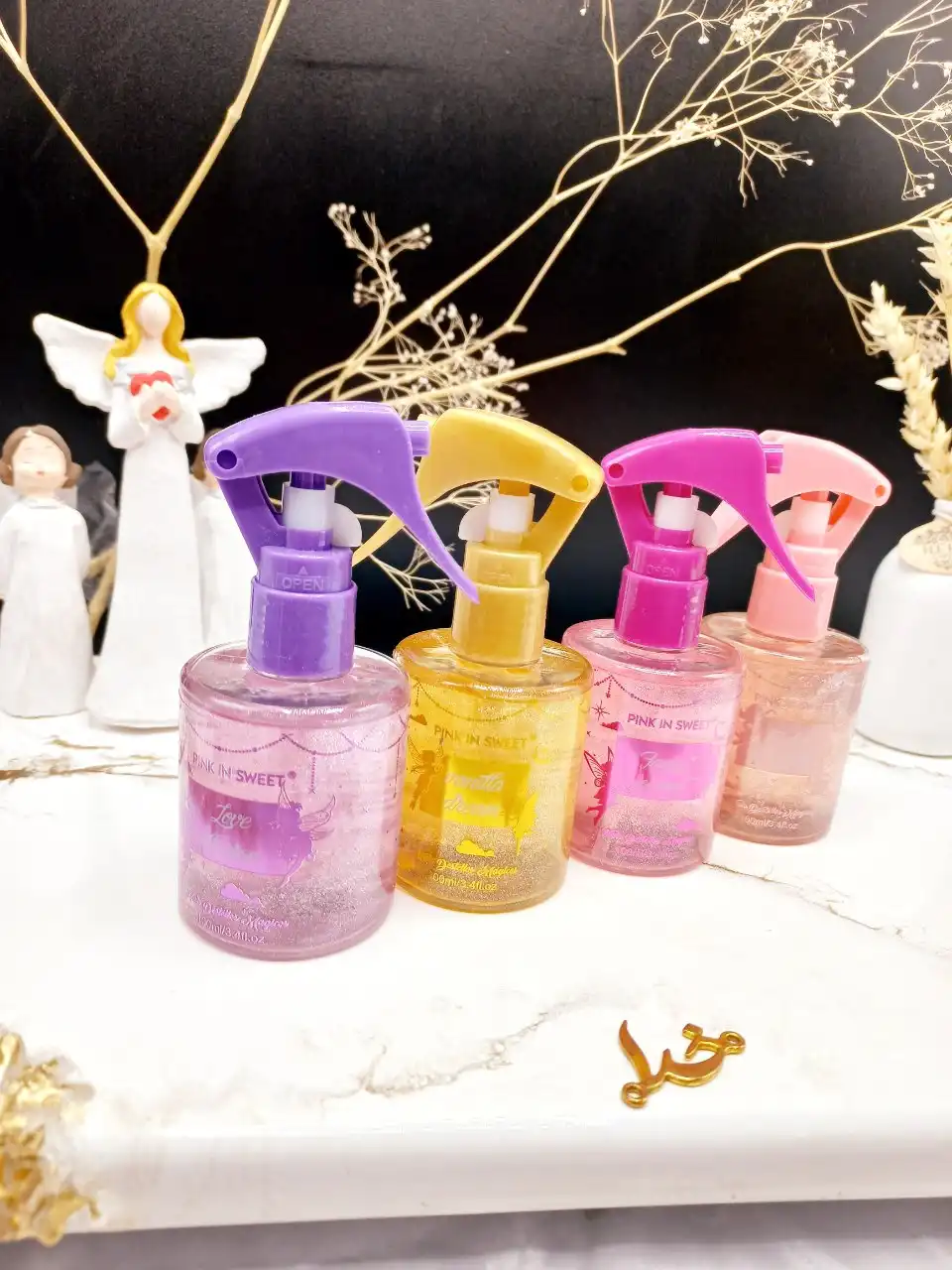 عطر موی شاین دار برند PINK IN SWEET کد ELF58_3