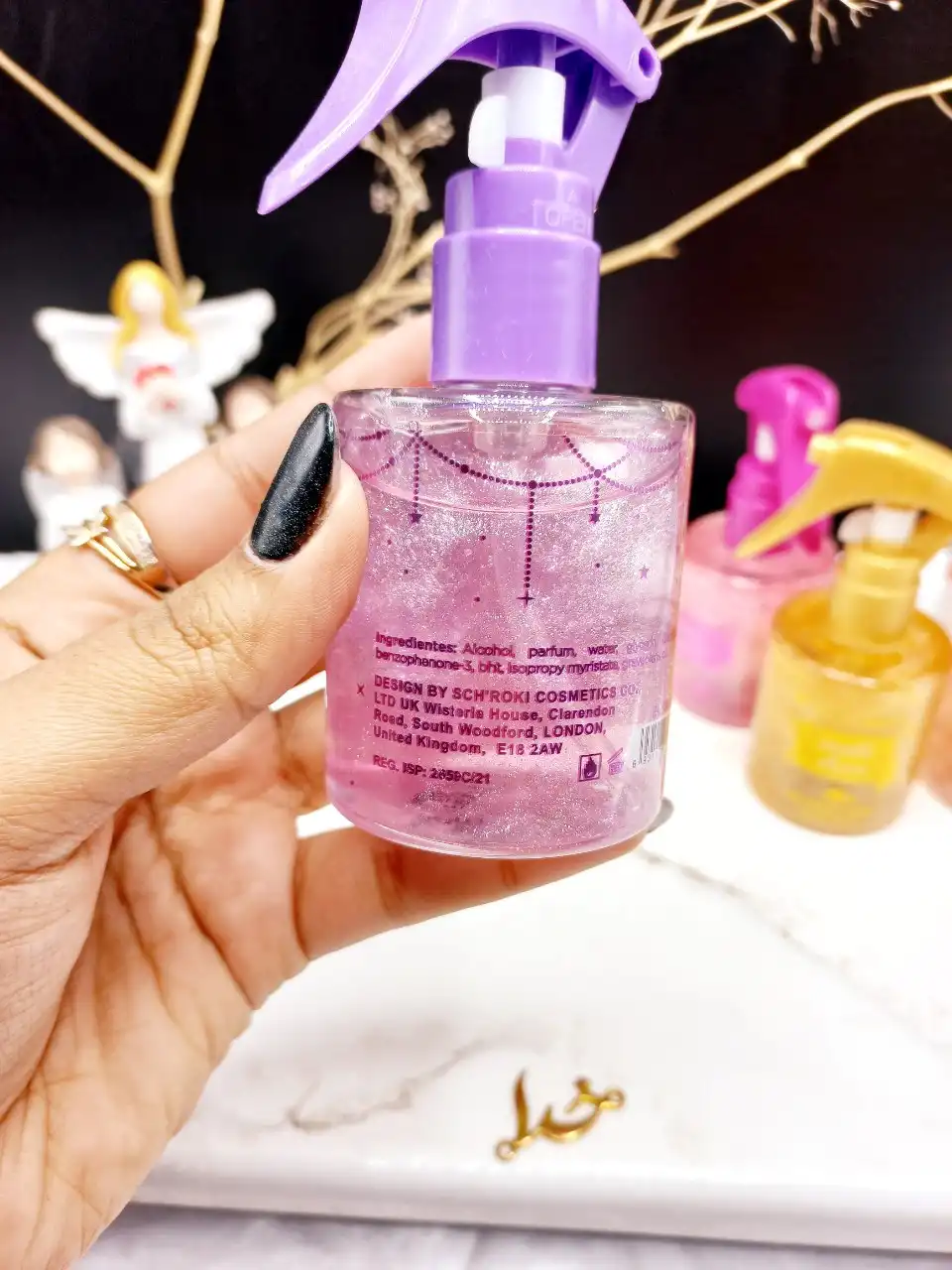 عطر موی شاین دار برند PINK IN SWEET کد ELF58_3