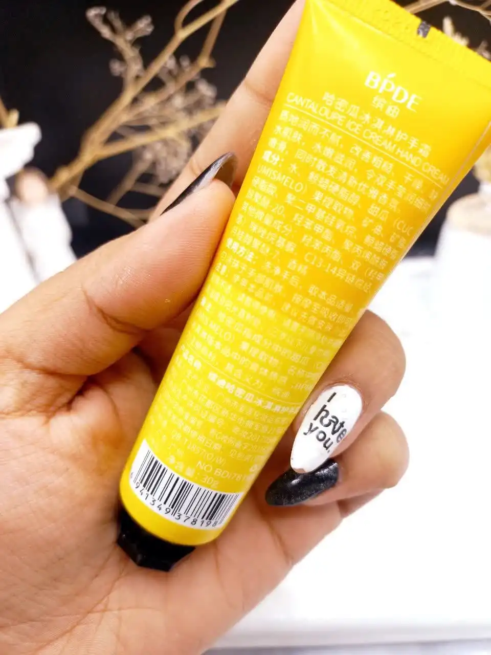 کرم دست تیوپی  مرطوب کننده بستنی زرد 30 گرم  BPDE کد BDI78198