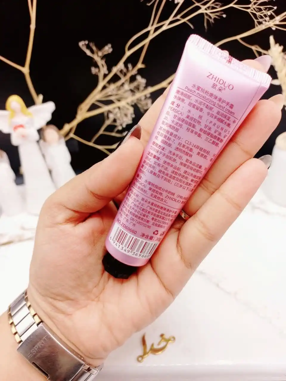 کرم دست تیوپی مرطوب کننده هلو برند ژیدو ZHIDUO کد ZD69660