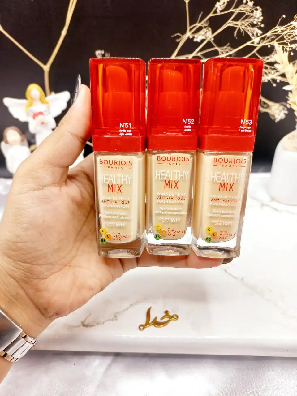 کرم پودر بورژوآ سری Healthy Mix با ماندگاری و دوام ۲۴ ساعته کد 6065