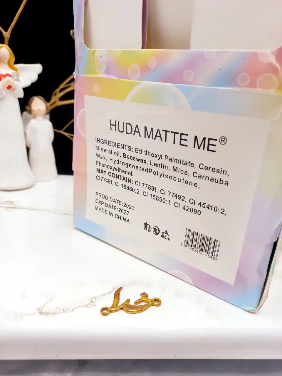 برق لب حرارتی طرح دلفین هدا مات می HUDA MATTE ME  کد X279